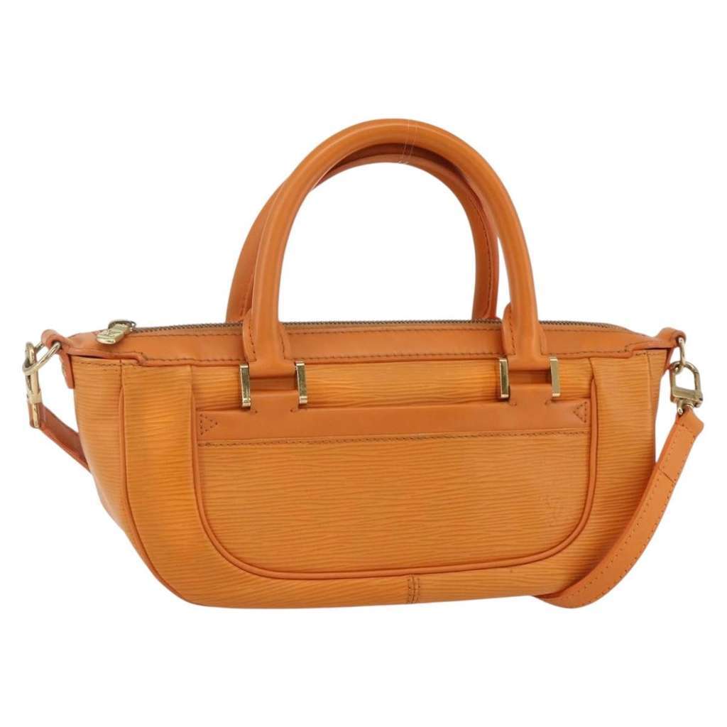 Louis Vuitton Danura Handbag Orange Leather Good condition - Front View
