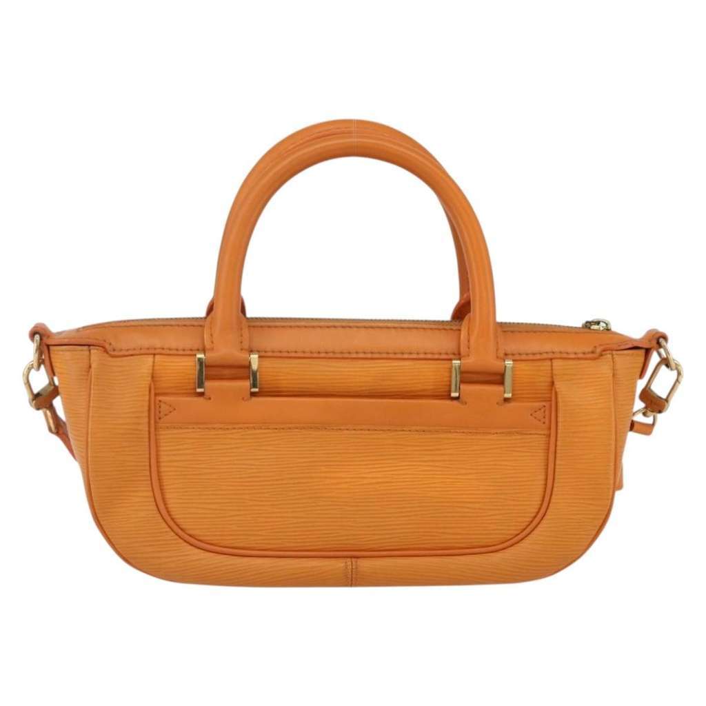 Louis Vuitton Danura Handbag Orange Leather Good condition - Back View