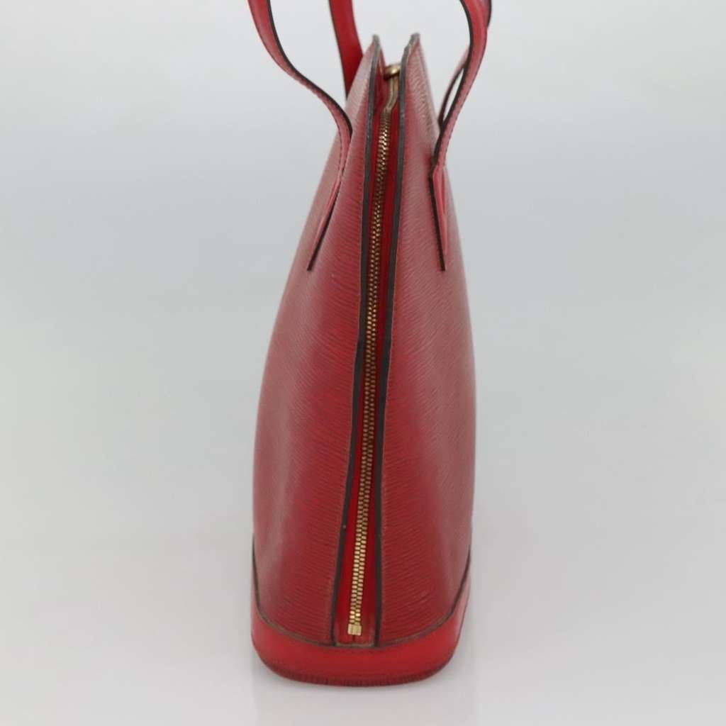 Louis Vuitton Lussac Handbag Red Leather Fair condition - Model View