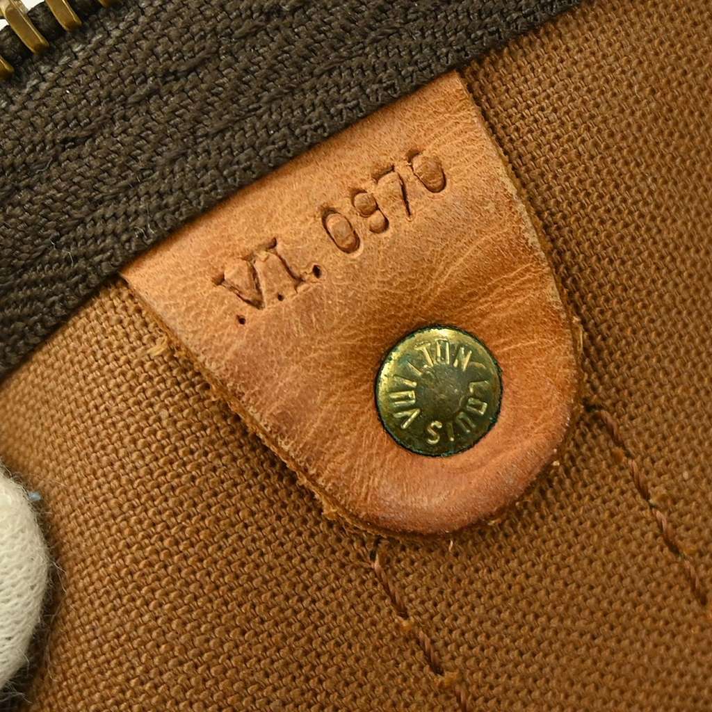 Louis Vuitton Keepall Bandouliere Bag Brown Canvas Fair condition - Box View