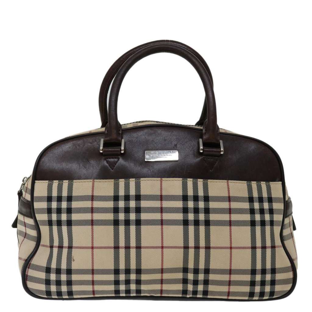 Burberry Nova Check Handbag Beige Fair condition - Front View