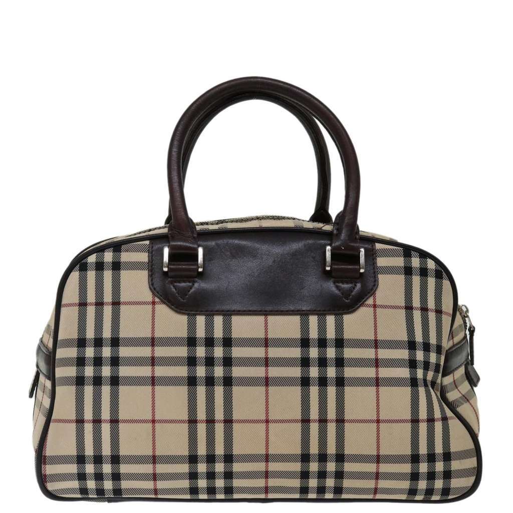 Burberry Nova Check Handbag Beige Fair condition - Back View