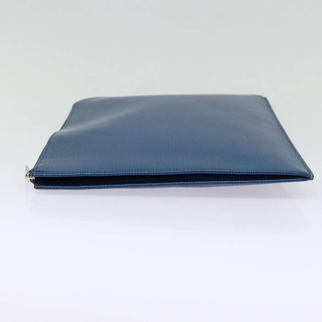 Louis Vuitton Pochette Jour Blue Leather Fair condition - Model View