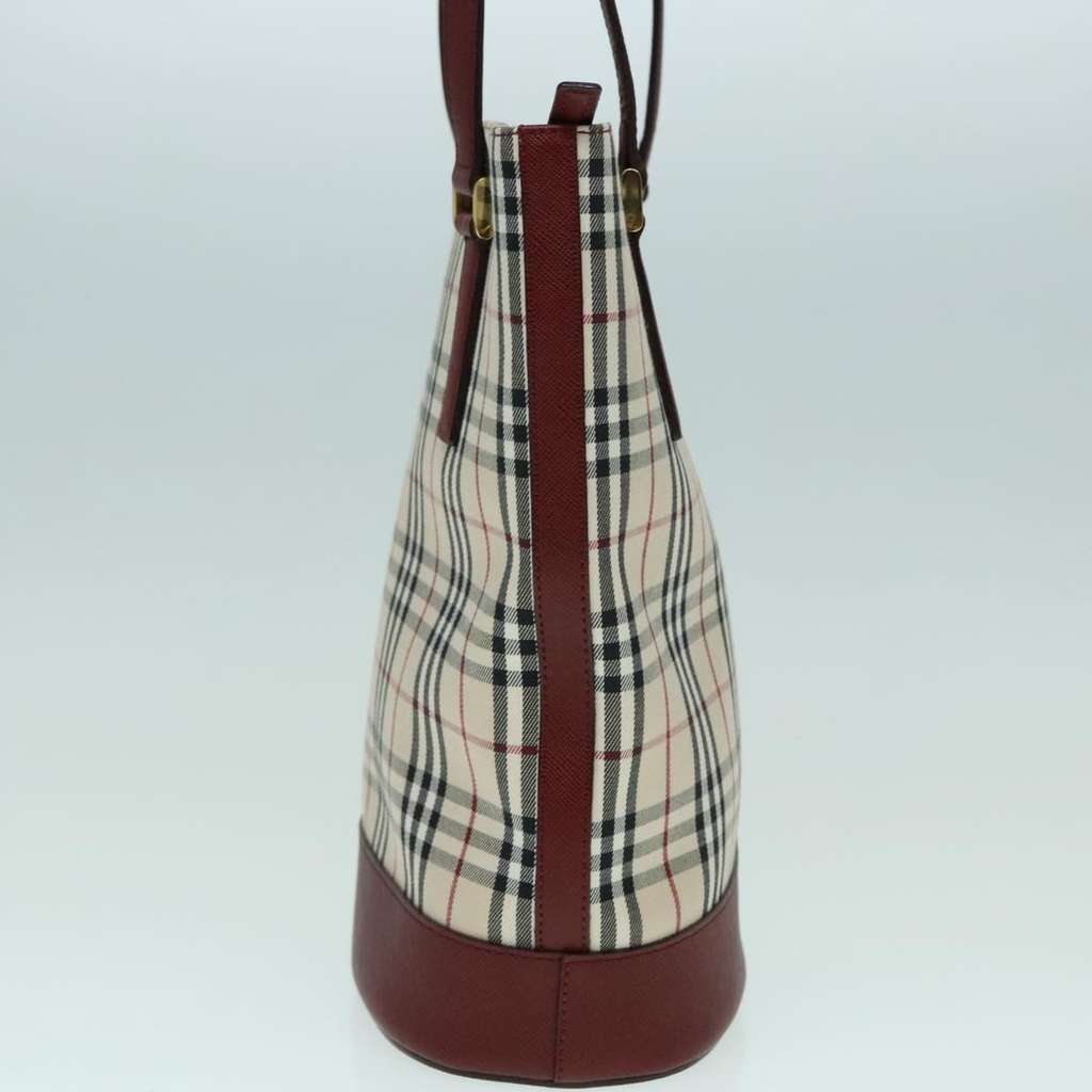 Burberry Nova Check Tote Beige Canvas Good condition - Model View