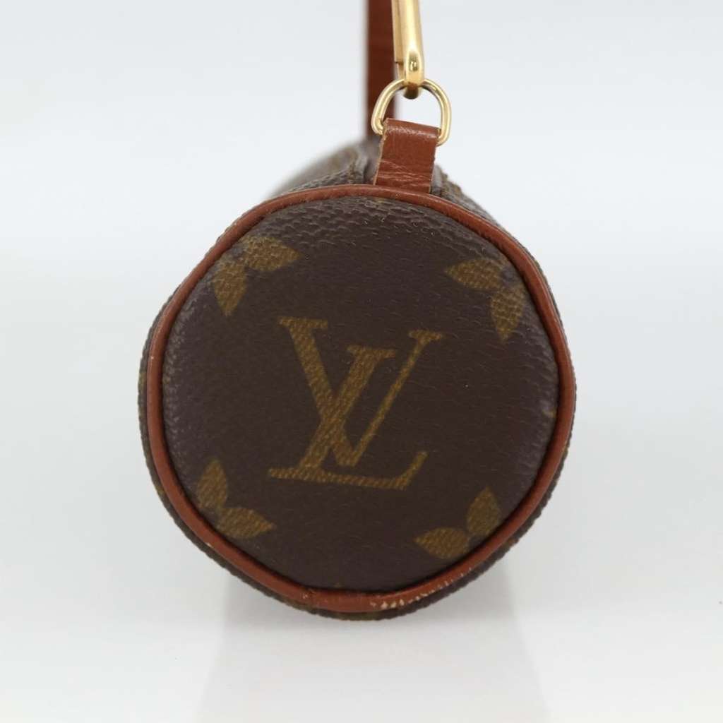Louis Vuitton Papillon Pochette Brown Canvas Good - Model View