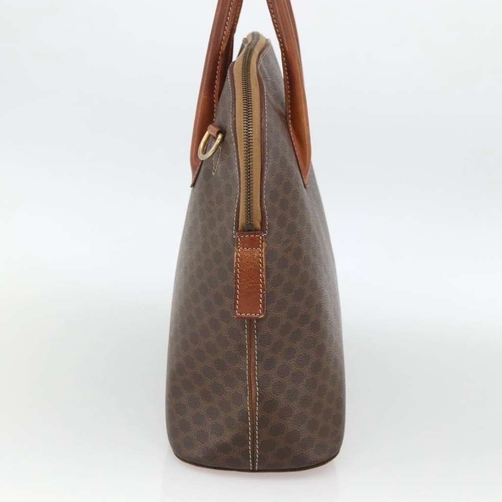 Celine Macadam Handbag Brown Canvas Fair - Model View