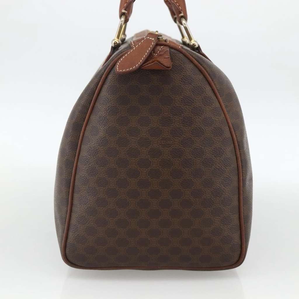 Celine Macadam Handbag Brown Canvas Good - Inside View
