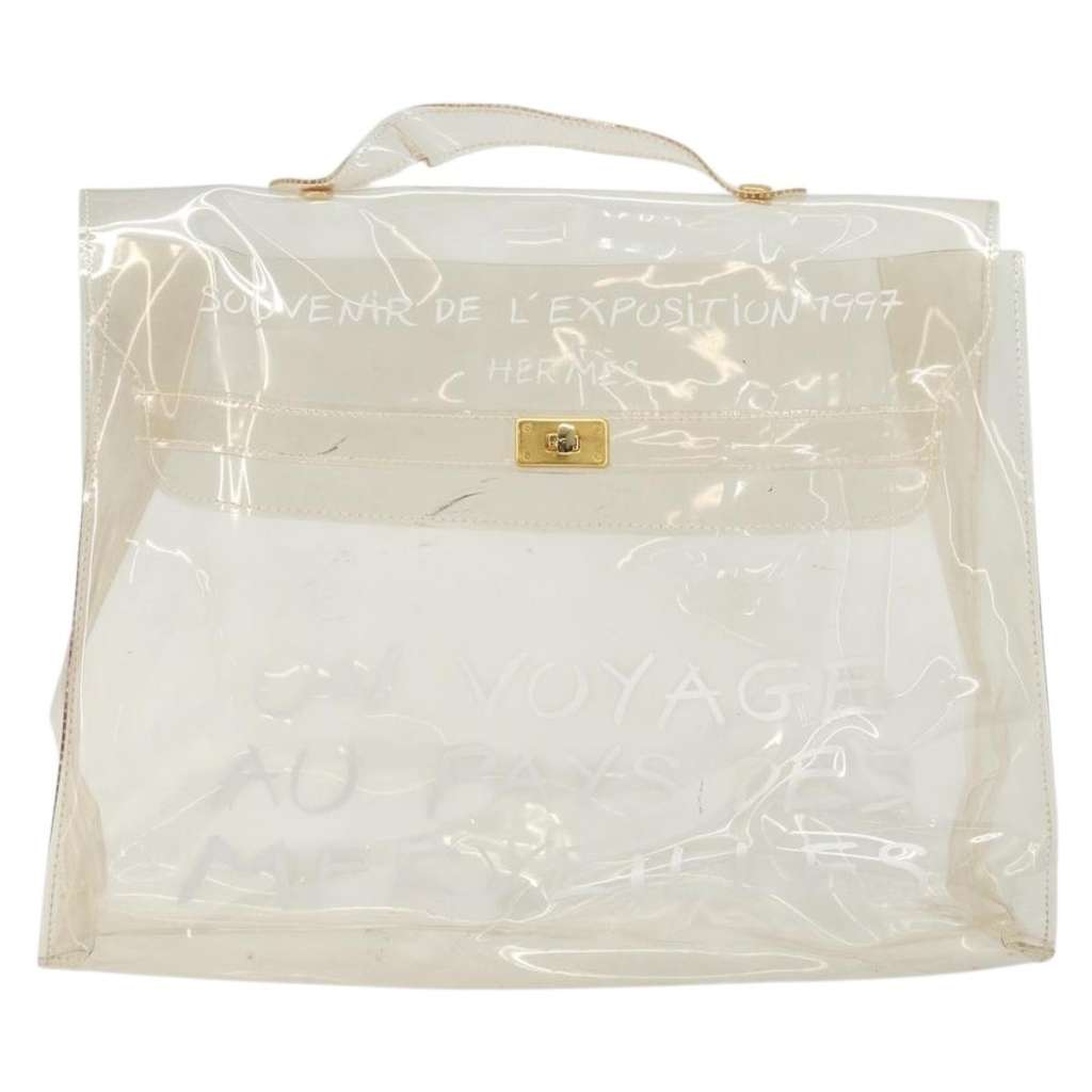 Hermès Kelly Souvenir Bag Beige Plastic Good - Front View