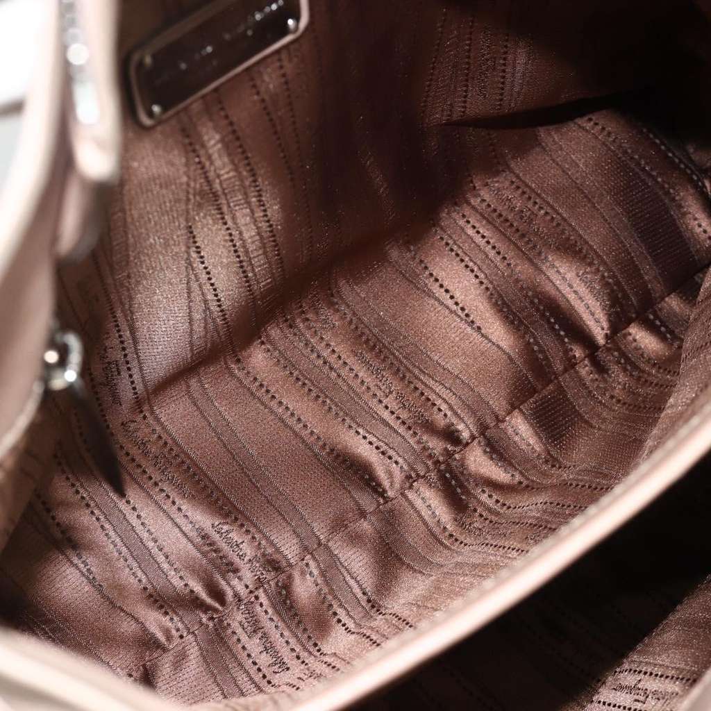 Salvatore Ferragamo Gancini handbag Beige Leather Good - Box View