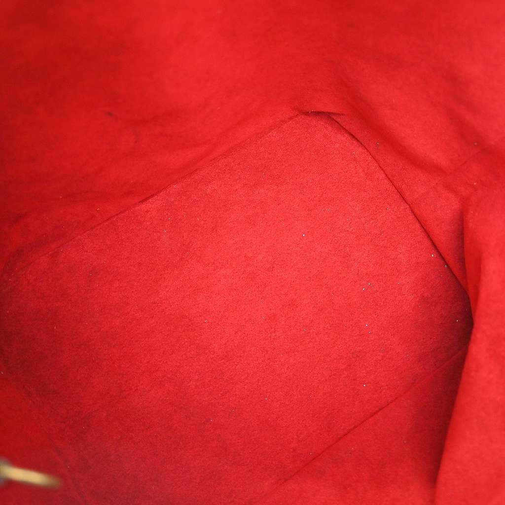 Louis Vuitton Petit Noe Handbag Red Leather Good - Inside View