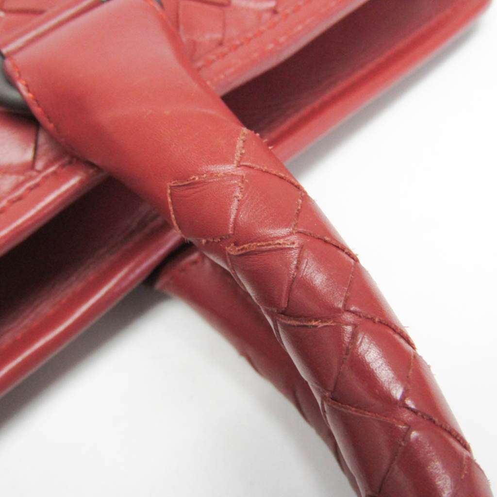 Bottega Veneta Soft Slim Briefcase Red Leather Good - Box View
