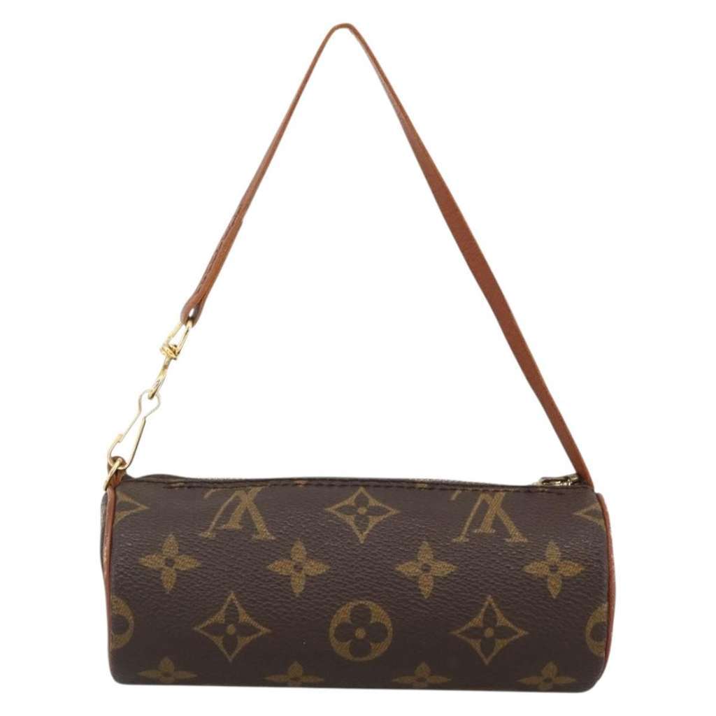 Louis Vuitton Papillon Pochette Brown Canvas Good - Back View