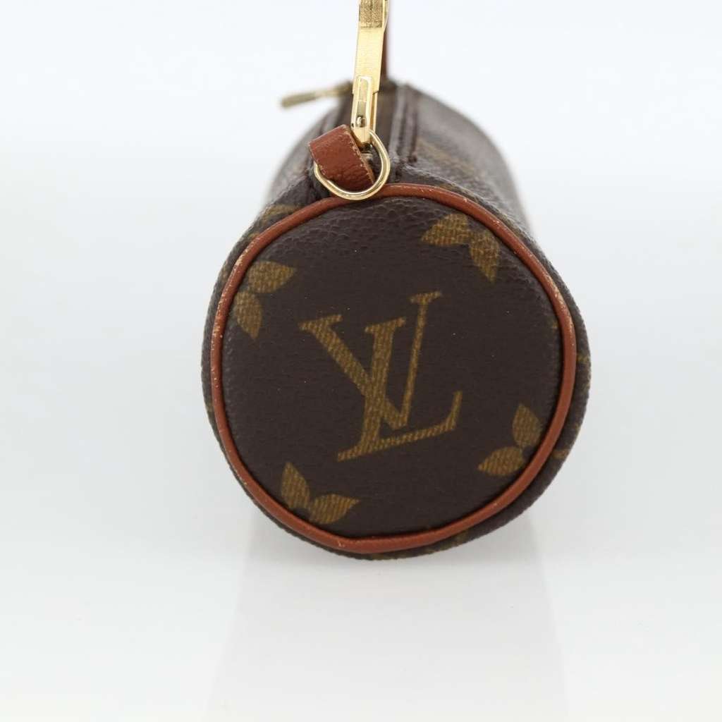Louis Vuitton Papillon Pochette Brown Canvas Good - Model View
