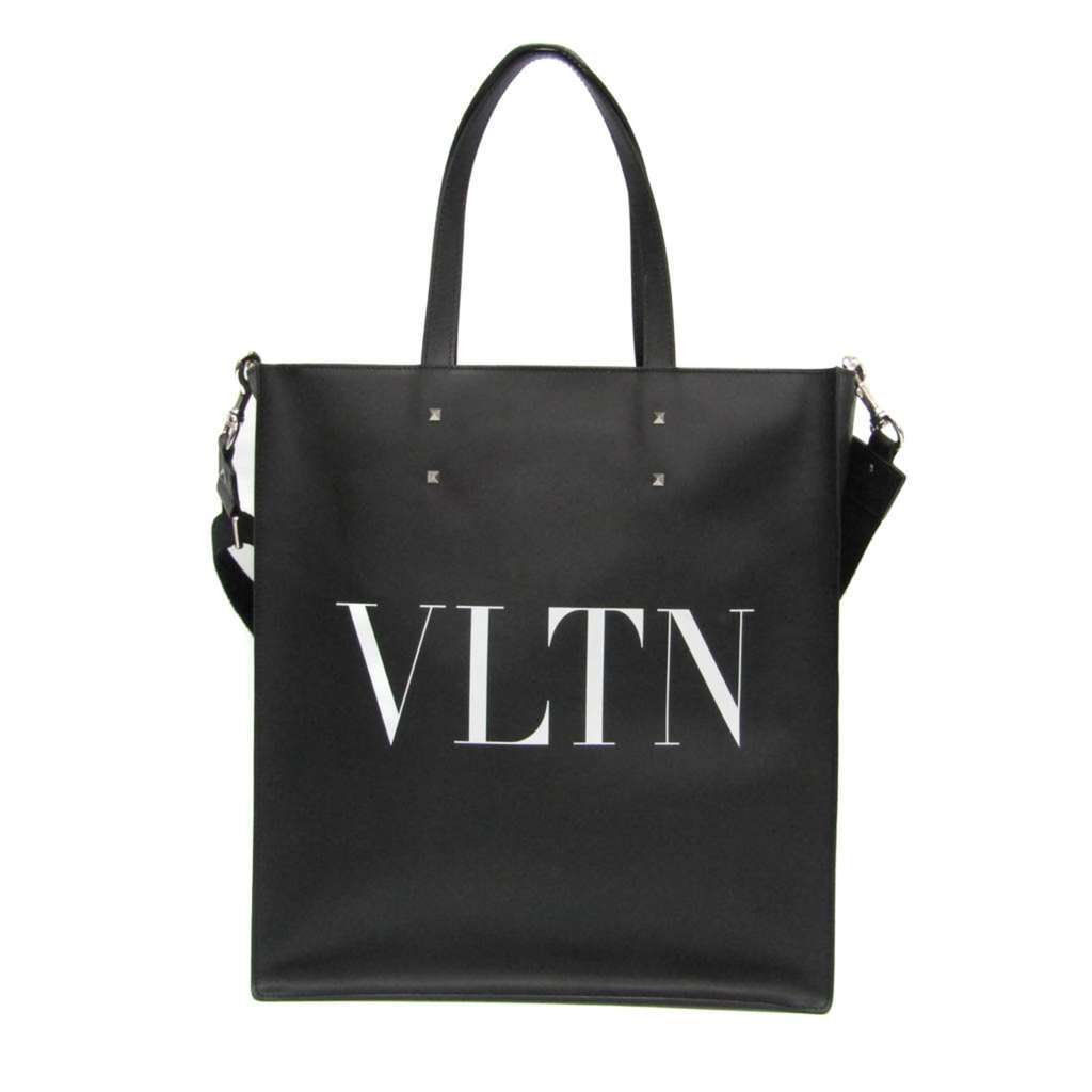 Valentino Garavani VLTN Tote Black Leather Good - Back View