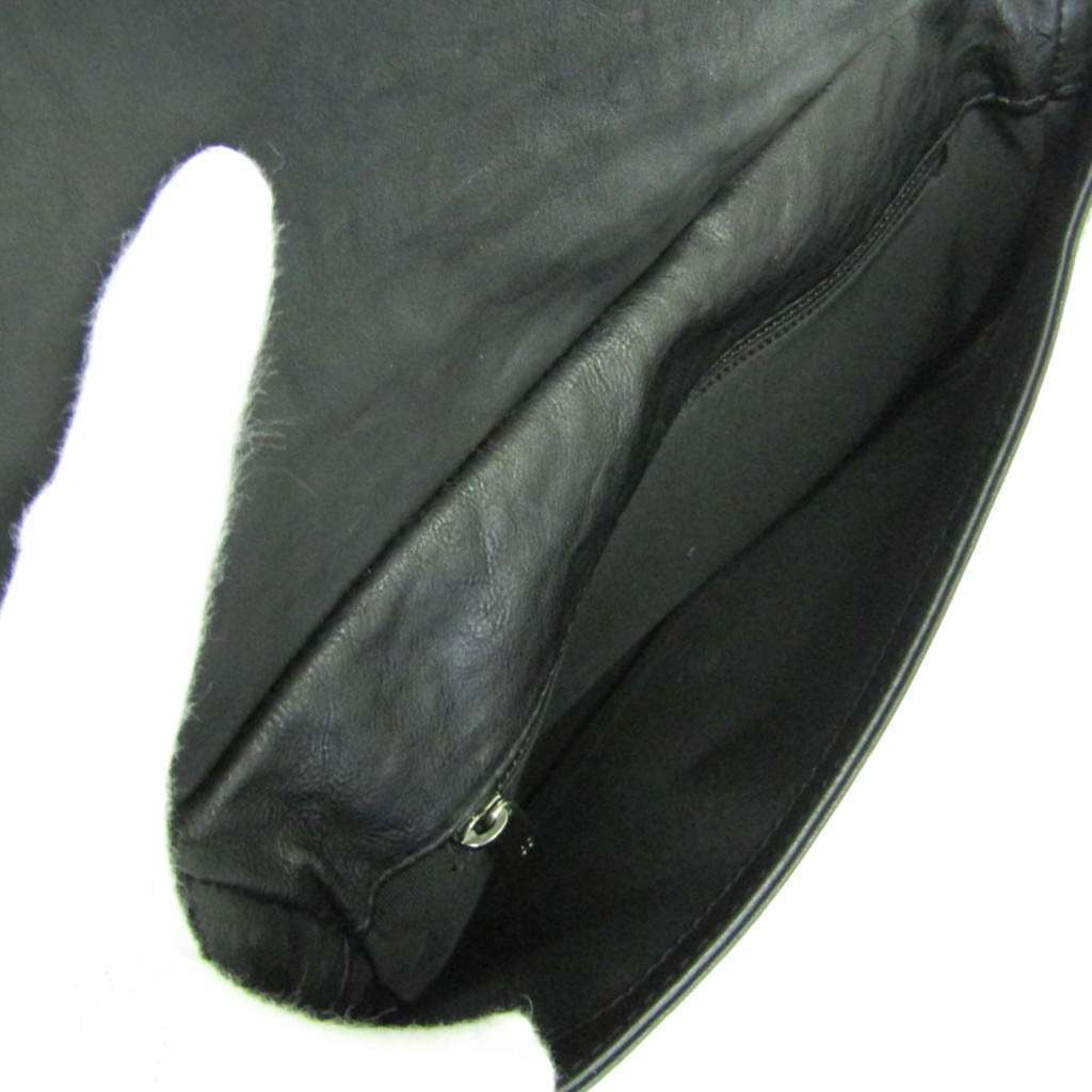 Chanel Paris-Dallas Boy Flap Bag Black Leather Good - Inside View