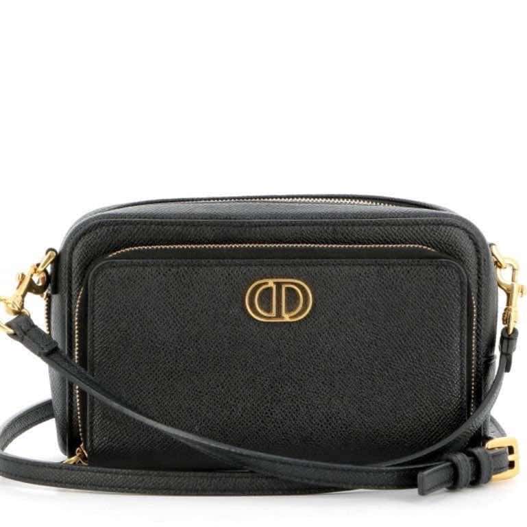 Dior Caro Black Leather Very good - Front View