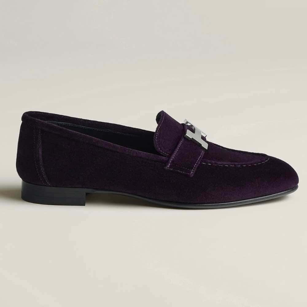 Hermès Paris Purple Velvet Never worn - Back View