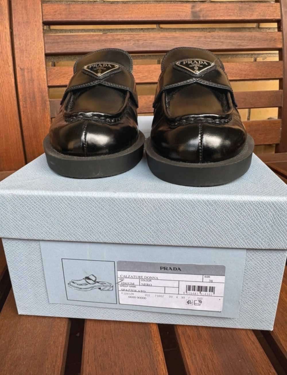 Prada Chocolate Black Leather Very good - Box View
