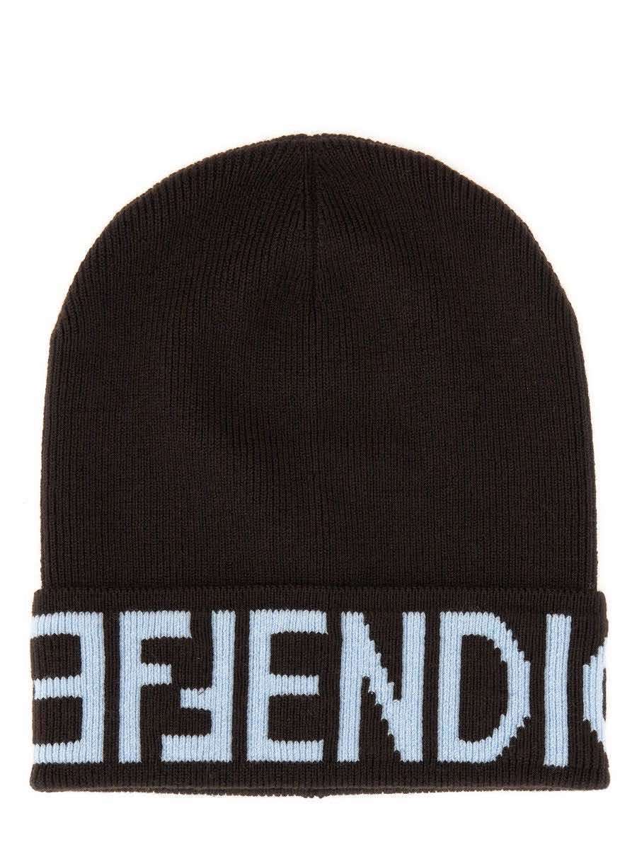Fendi Beanie Brown Wool Never worn - Back View