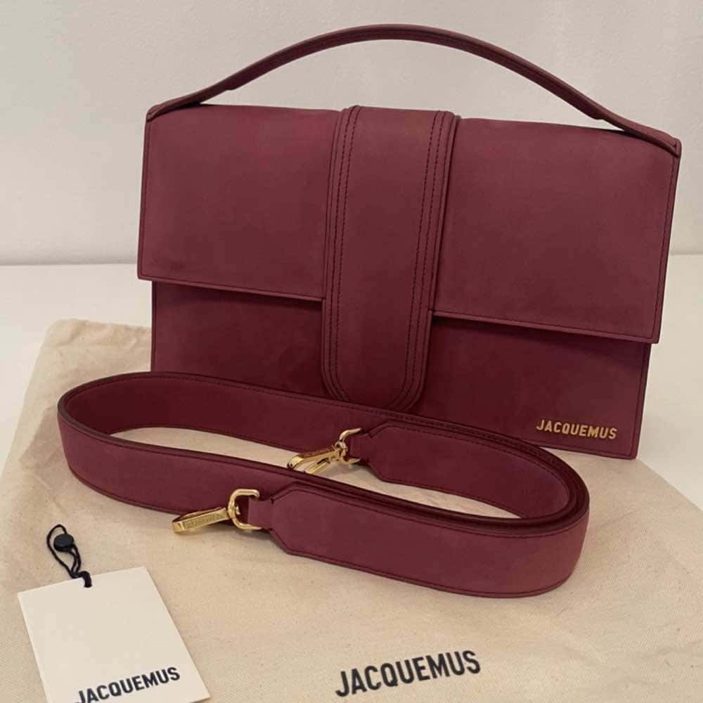 Jacquemus Bambino Grey Suede Never worn, with tag - Inside View