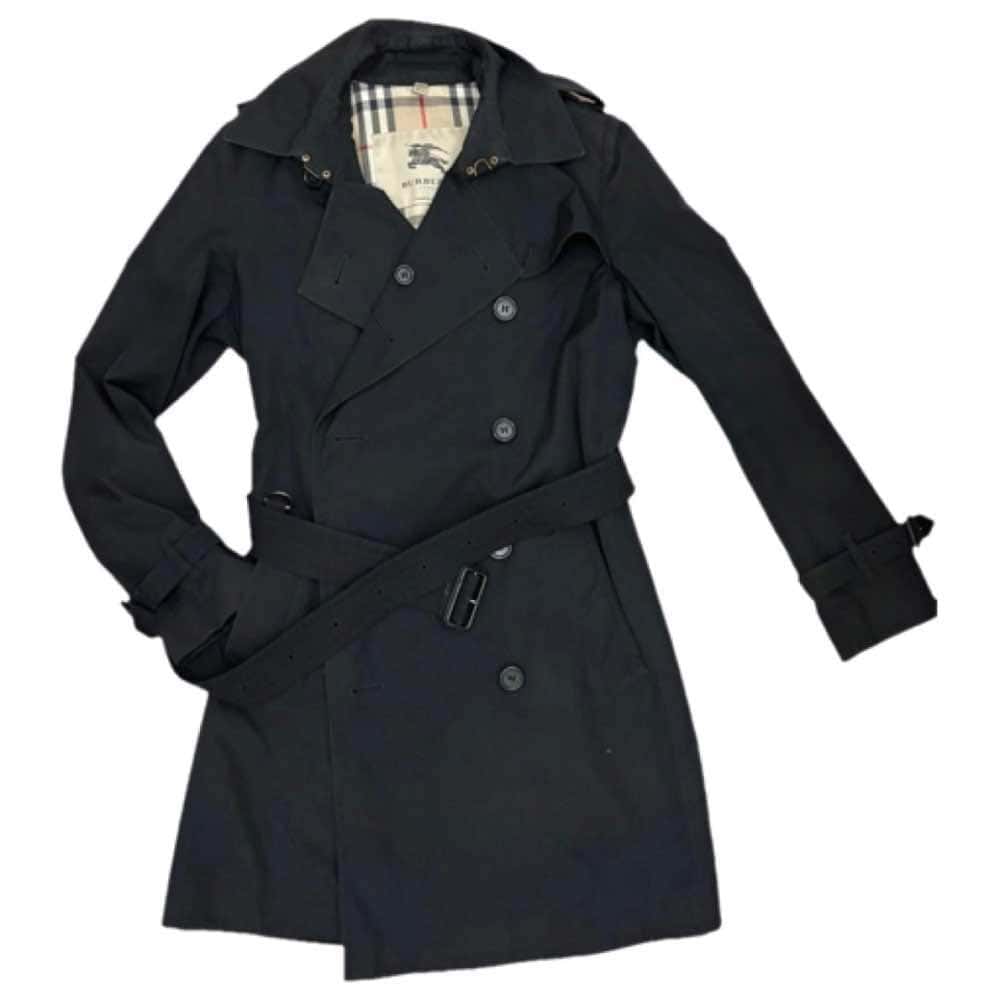 Burberry Trench coat Black Cotton Very good condition - Front View