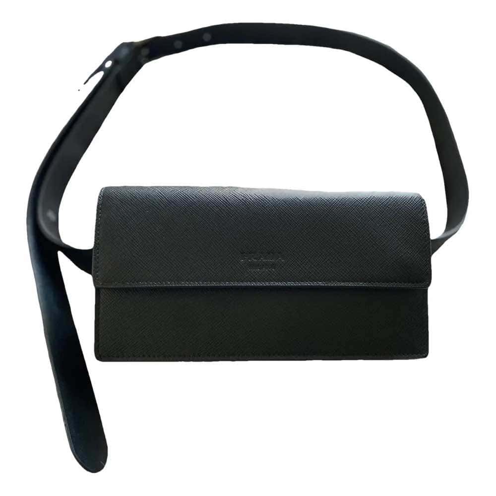 Prada Belt bag Black Leather Never worn - Back View