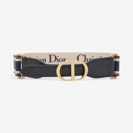 Dior Tote belt Navy Canvas Never worn, with tag - Back View