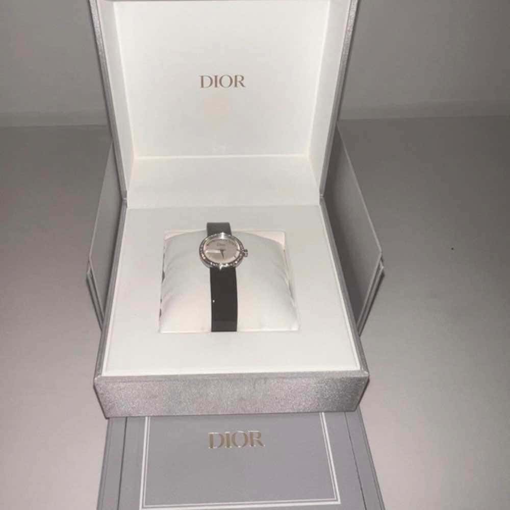 Dior D de Dior Black Leather Good - Back View