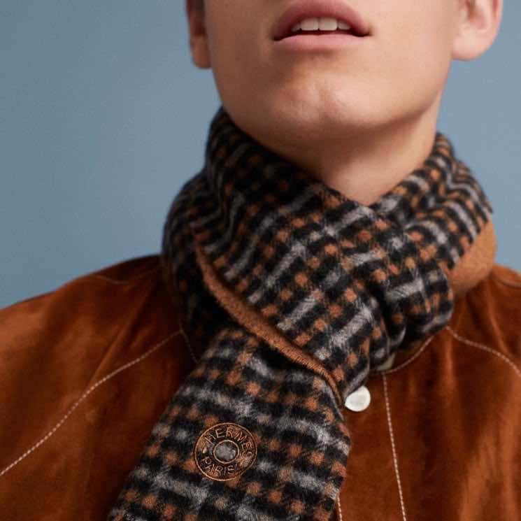 Hermès Product Brown Cashmere Never worn, with tag - Inside View