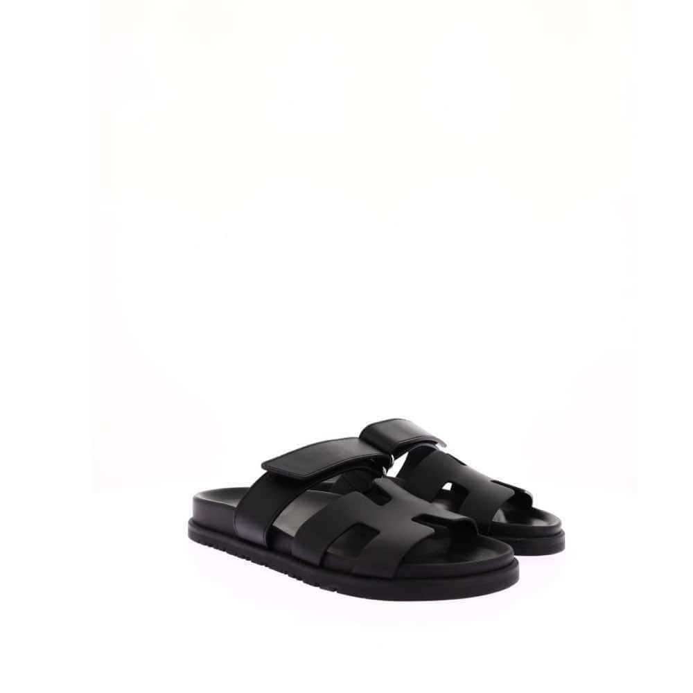 Hermès Chypre Black Leather Never worn, with tag - Front View