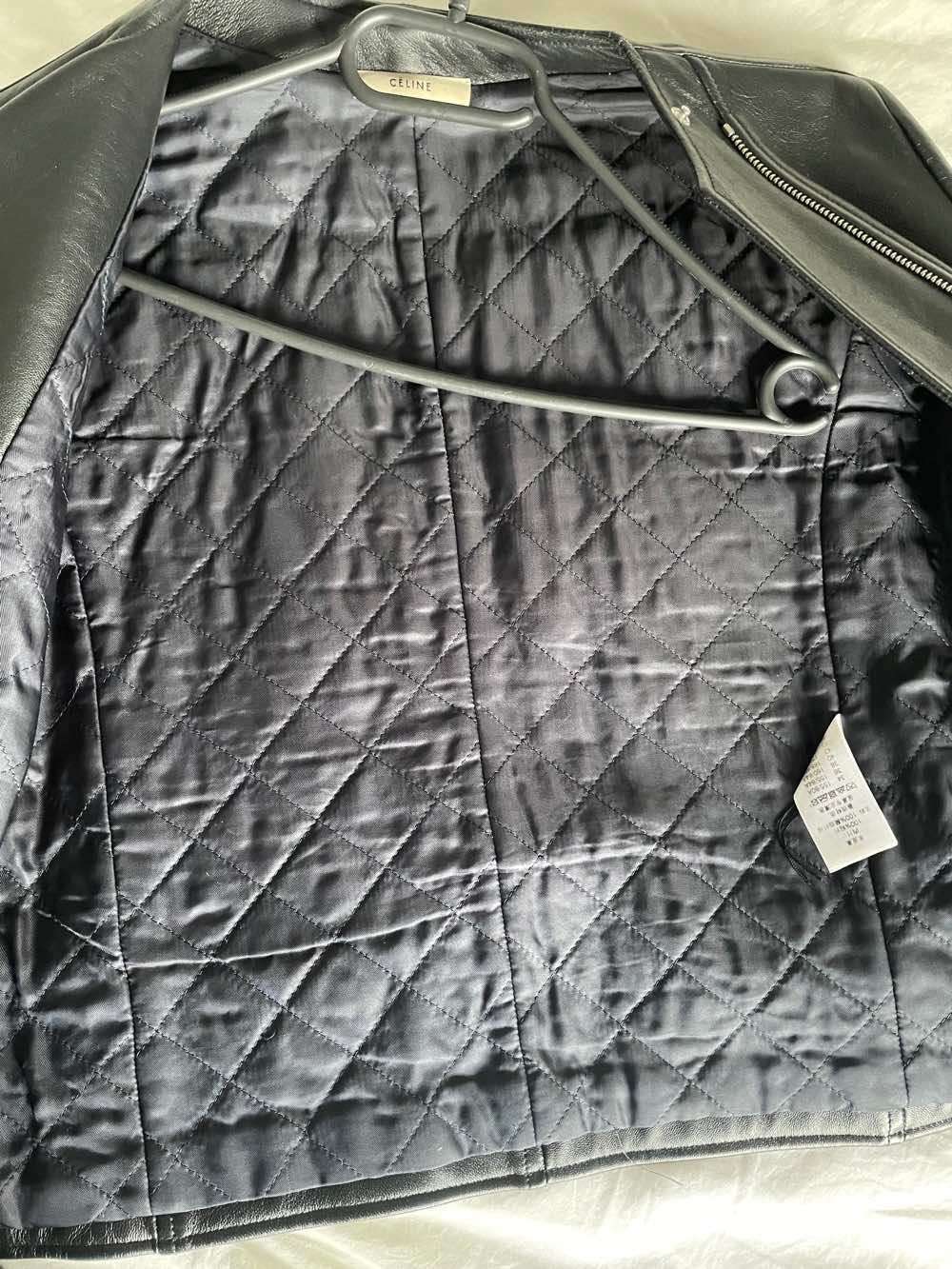 Celine Biker Black Leather Very good condition - Box View