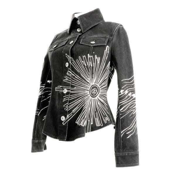 Chanel Denim jacket Grey Denim Never worn, with tag - Back View