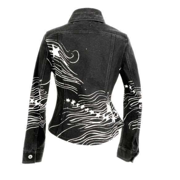 Chanel Denim jacket Grey Denim Never worn, with tag - Model View