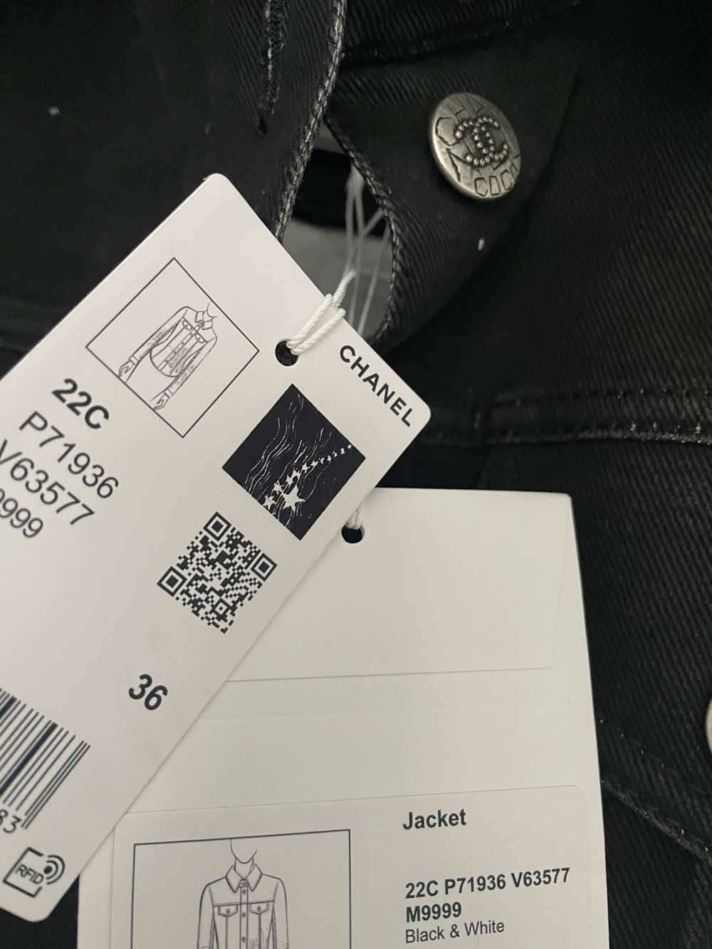 Chanel Denim jacket Grey Denim Never worn, with tag - Box View
