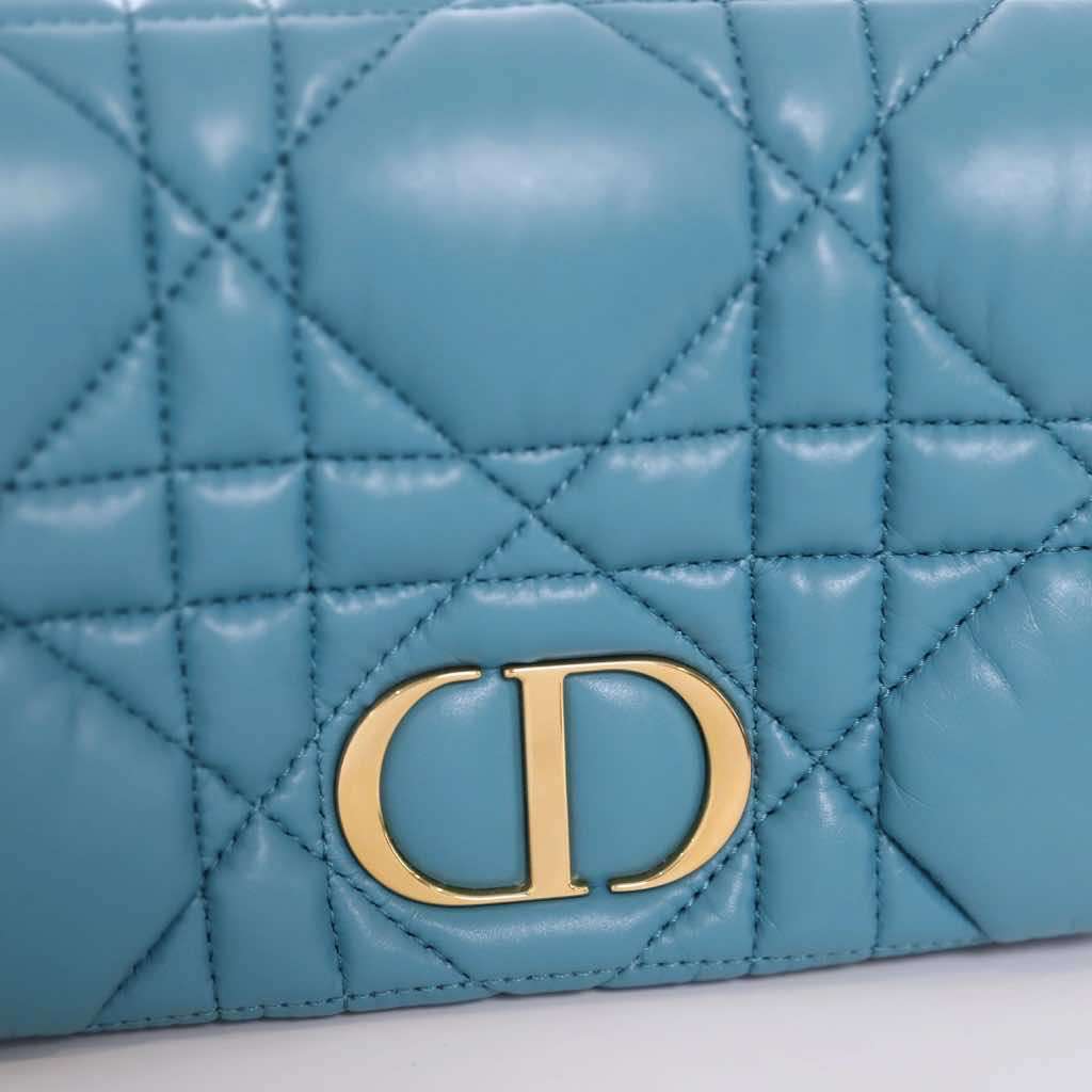 Dior Caro Blue Leather Very good - Inside View