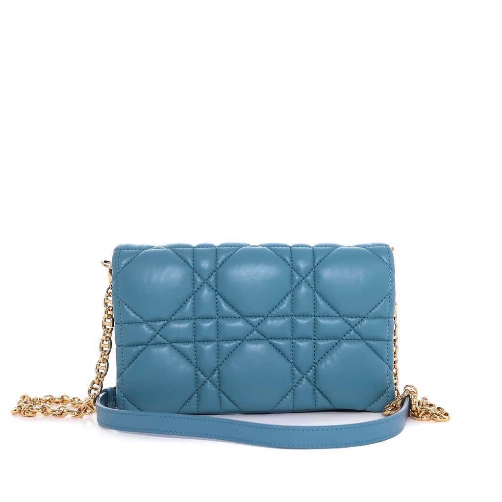 Dior Caro Blue Leather Very good - Model View