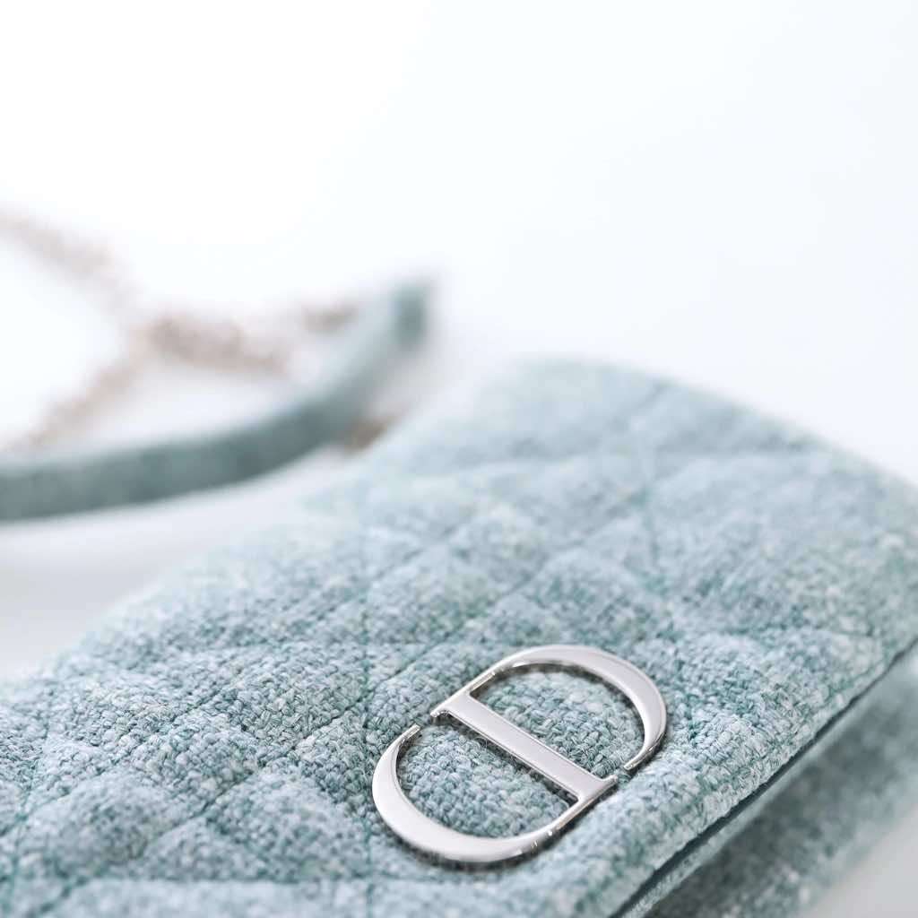 Dior Caro Blue Tweed Very good - Back View