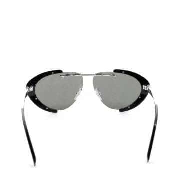 Fendi Acetate Monogram Black Sunglasses Black Never worn - Inside View