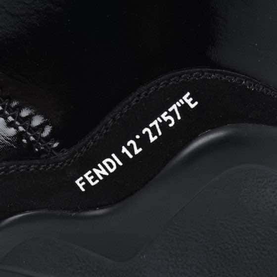 Fendi Black Sneakers Black Never worn, with tag - Inside View