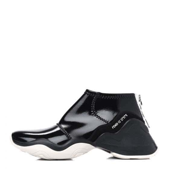 Fendi Black Sneakers Black Never worn, with tag - Model View