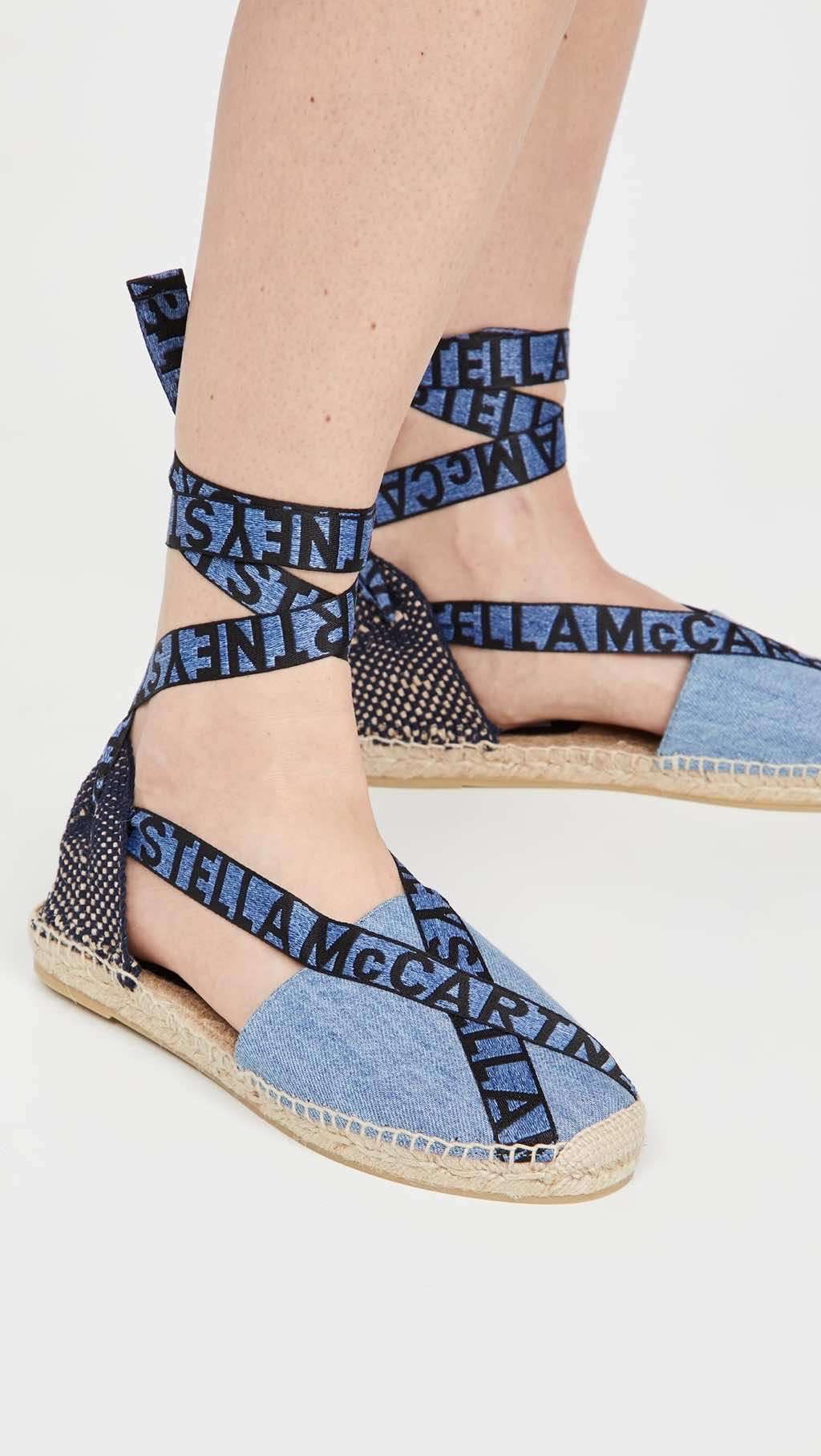 Stella McCartney Fabric and Denim Espadrilles Blue Denim Never worn, with tag - Box View