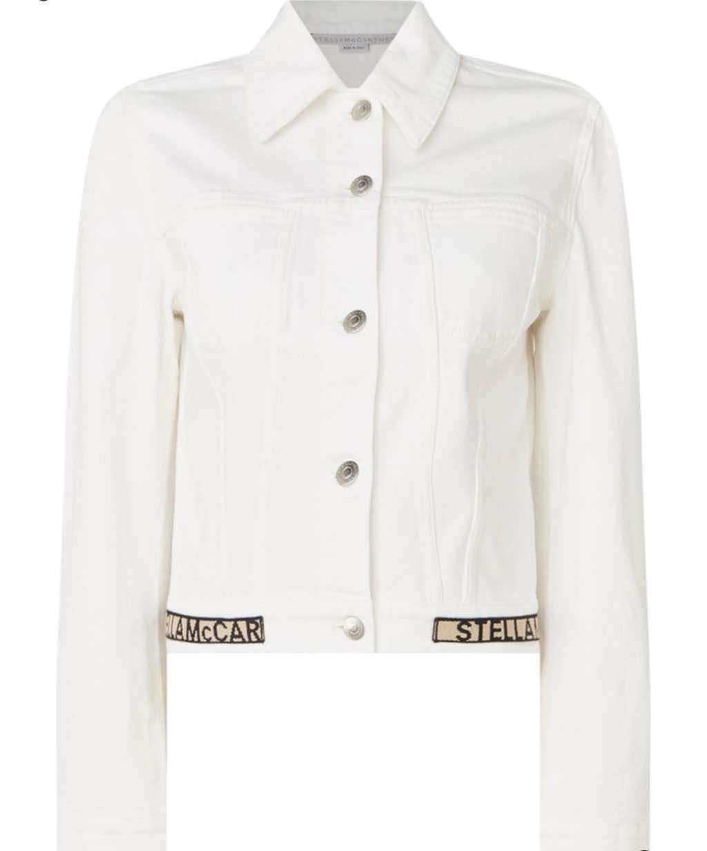 Stella McCartney White Denim Jacket White Denim Never worn, with tag - Back View
