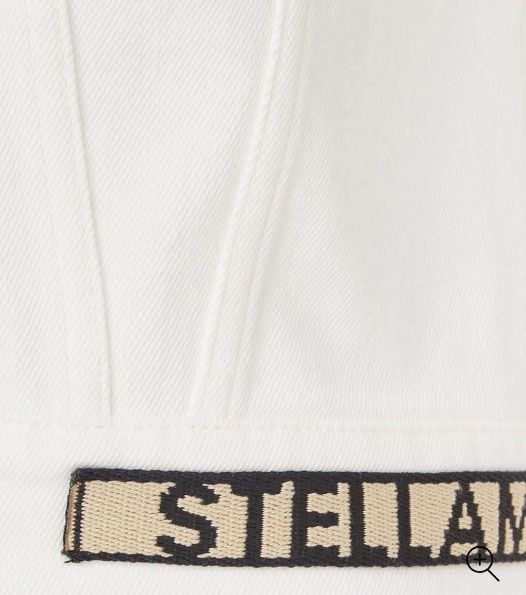 Stella McCartney White Denim Jacket White Denim Never worn, with tag - Model View