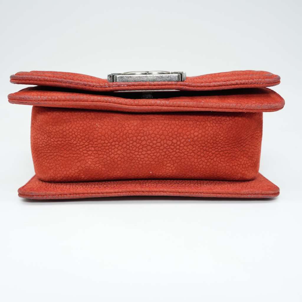 Chanel Red Le Boy Mini Canvas Shoulder Bag Red Canvas Fair - Box View