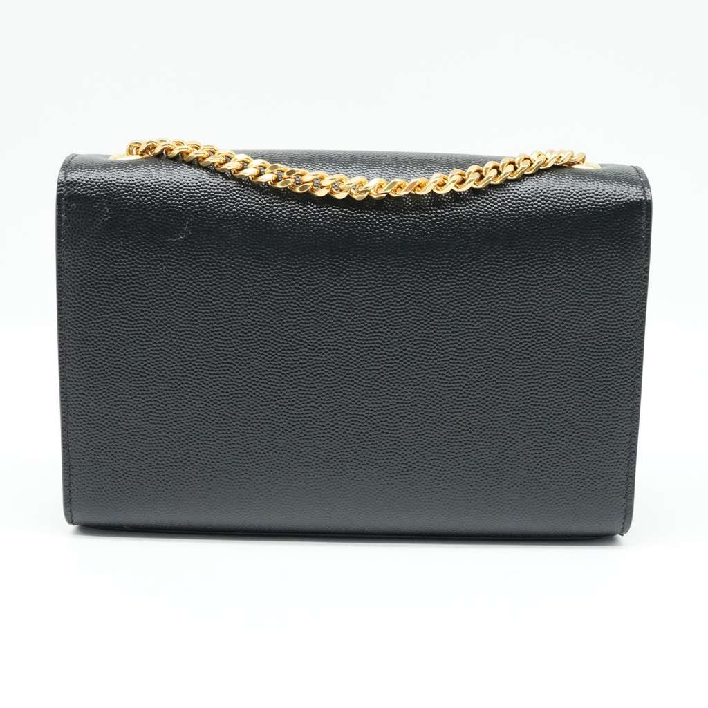 Yves Saint Laurent Black Leather Kate Small Tassel Wallet Chain Bag Black Good condition - Inside View