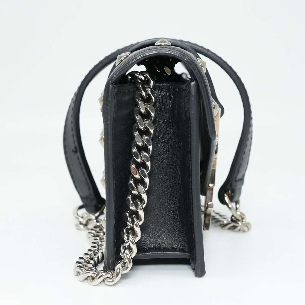 Yves Saint Laurent Calfskin Studded Mini Bag Black Good condition - Model View