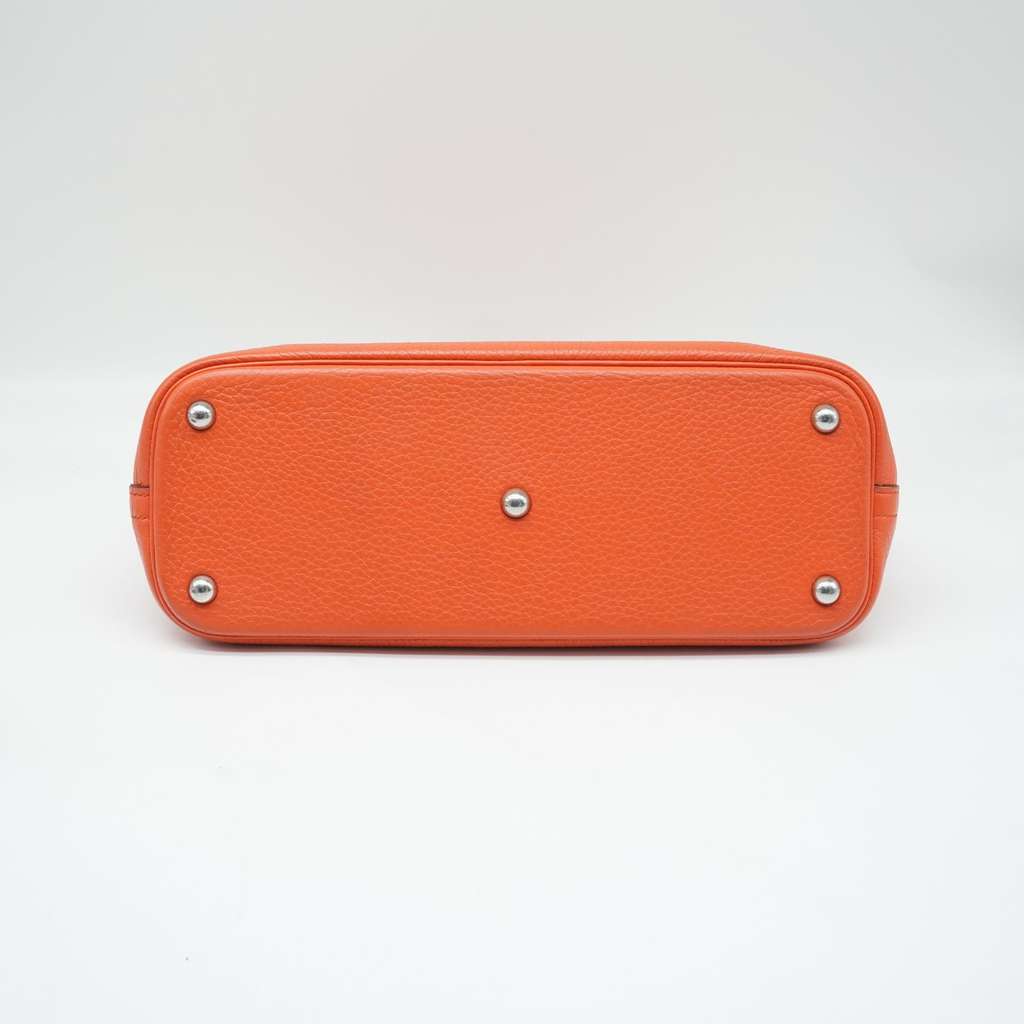 Hermès Bolide 31 Handbag In Potiron Orange Clemence Leather Orange Good - Box View