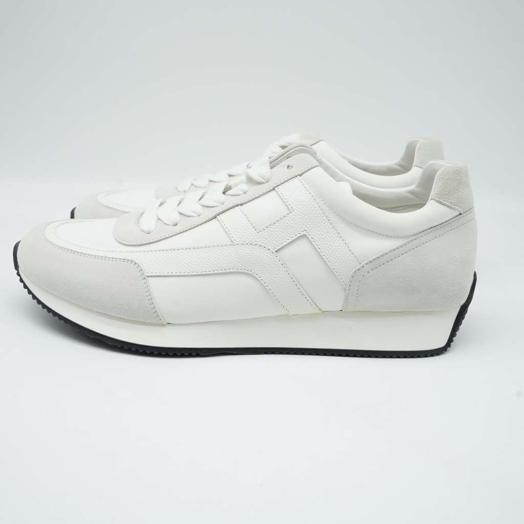 Hermès Jet sneaker White Size:44 White Good - Back View