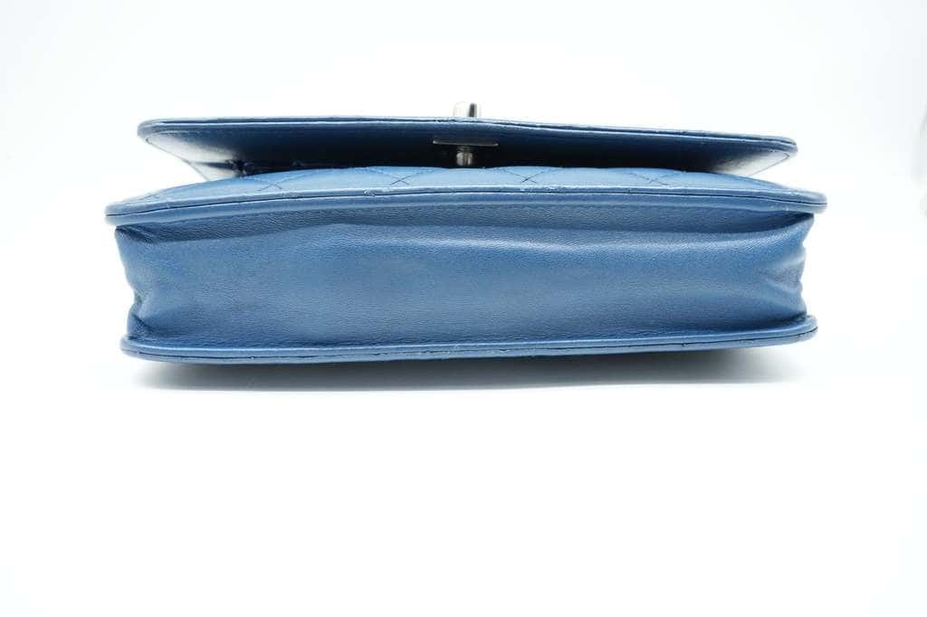 Chanel Trendy CC No Handle Small Flap Shoulder Bag Blue Blue Leather Fair - Box View