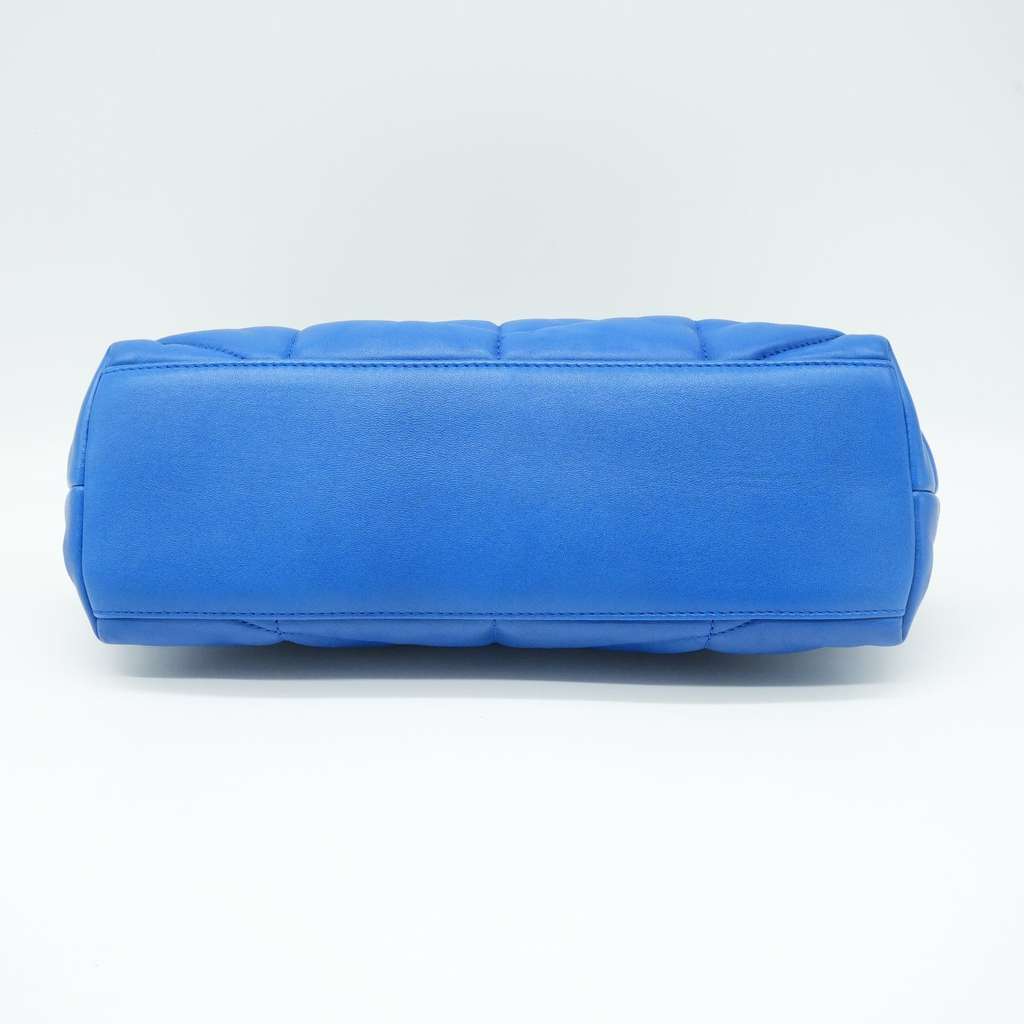 Saint Laurent Loulou Blue Quilted Leather Small Shoulder Bag Blue Leather Good - Box View
